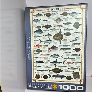 Eurographics Sea Fish Puzzle 1000 Pieces COMPLETE